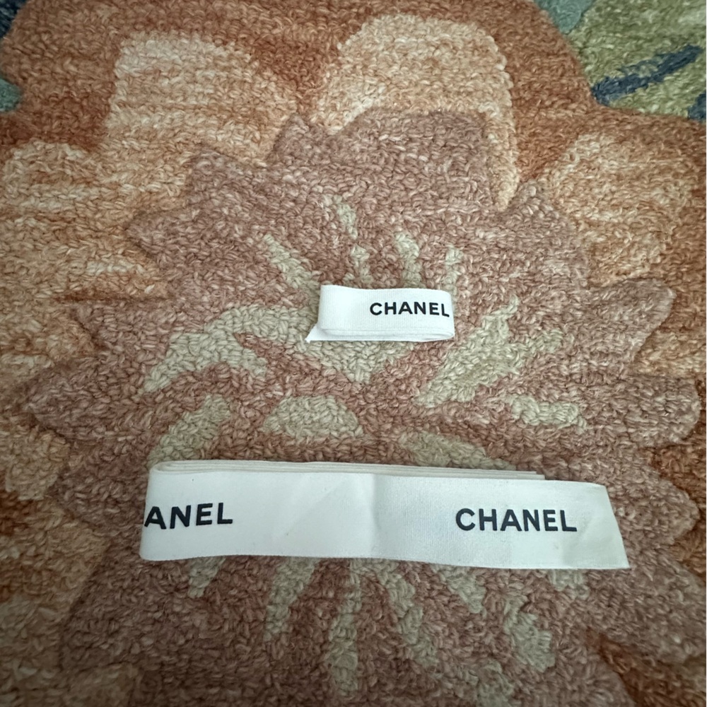 CHANEL White Fabric ribbon
